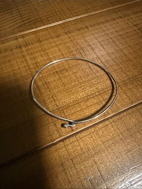 James Avery Silver Open Hook-On Bangle Bracelet